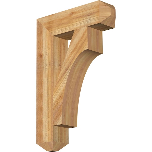 Ekena Millwork Westlake Craftsman Rough Sawn Bracket, Western Red Cedar, 6"W x 24"D x 36"H BKT06X24X36WTL04RWR - main